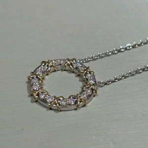 랩다이아몬드 목걸이 새상품