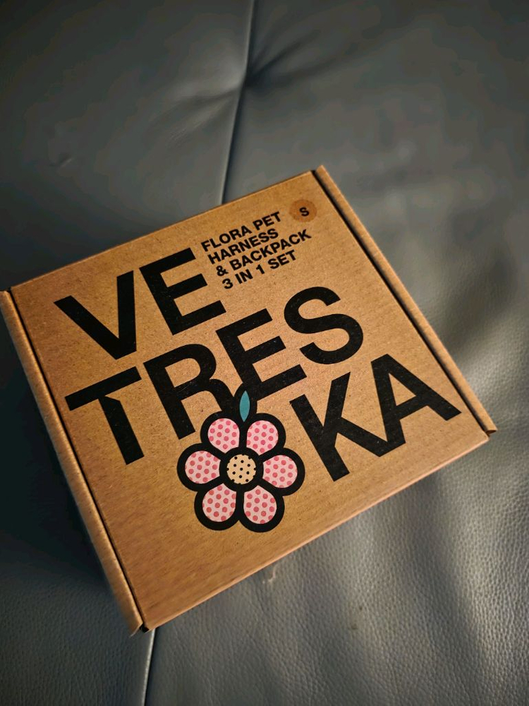 모몽 베트레스카 플라워 강아지 하네스 M 민트 새거 이미지