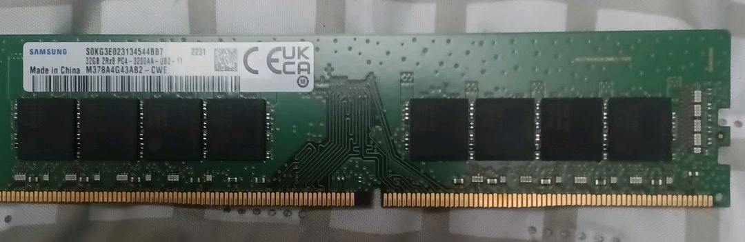 삼성 정품 DDR4 25600 32GB 메모리 판매합니다. 이미지