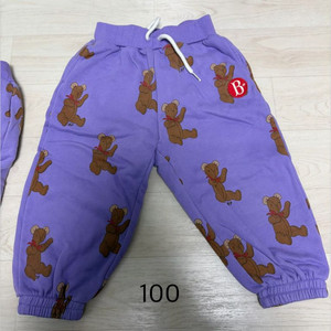 베베드피노 올 오버 테디 기모 바지 100 이미지