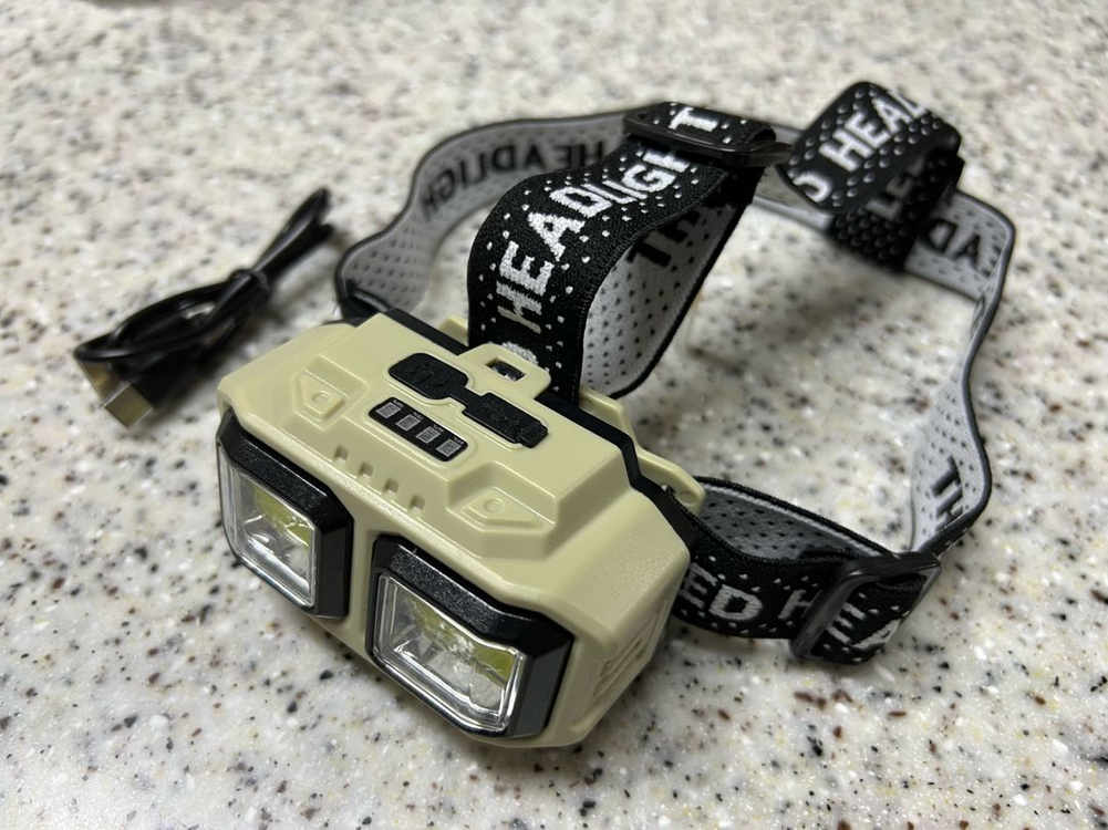 COB 캠핑용 낚시 헤드랜턴 C타입 충전식(배터리 서비스)--7