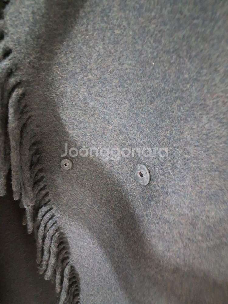 lbl 메리노울 100 프린지 롱베스트 양면--6