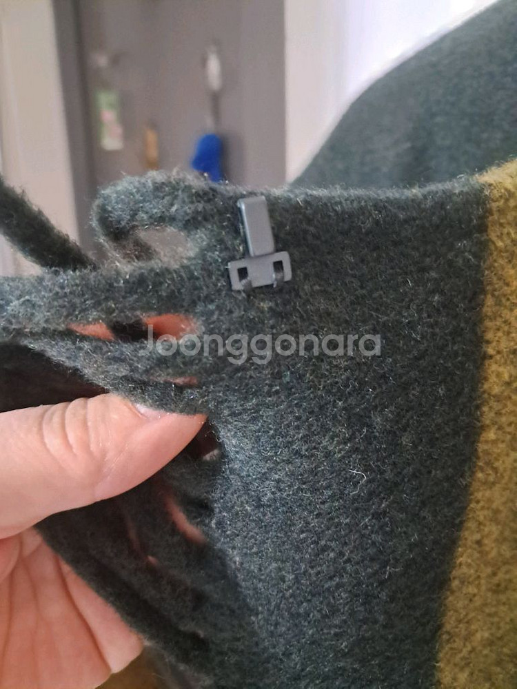 lbl 메리노울 100 프린지 롱베스트 양면--7