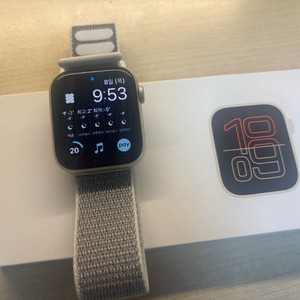 애플워치 SE3 44mm 스타라이트 GPS M/L