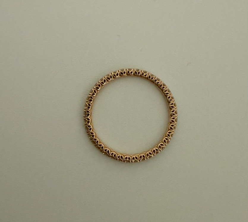 골든듀 18k 핑크골드 반지 새상품 팝니다--1