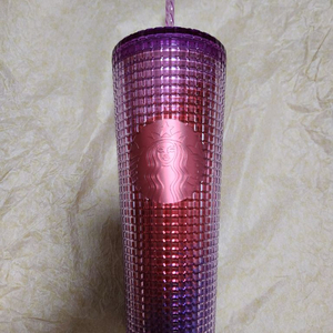 스타벅스 디스코 퍼플 그리드 콜드컵 709ml