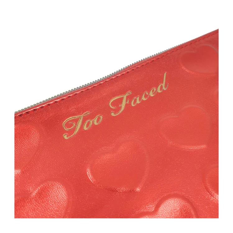 [미사용] 투페이스드 Too Faced 메탈릭 레드 하트 파우치 이미지