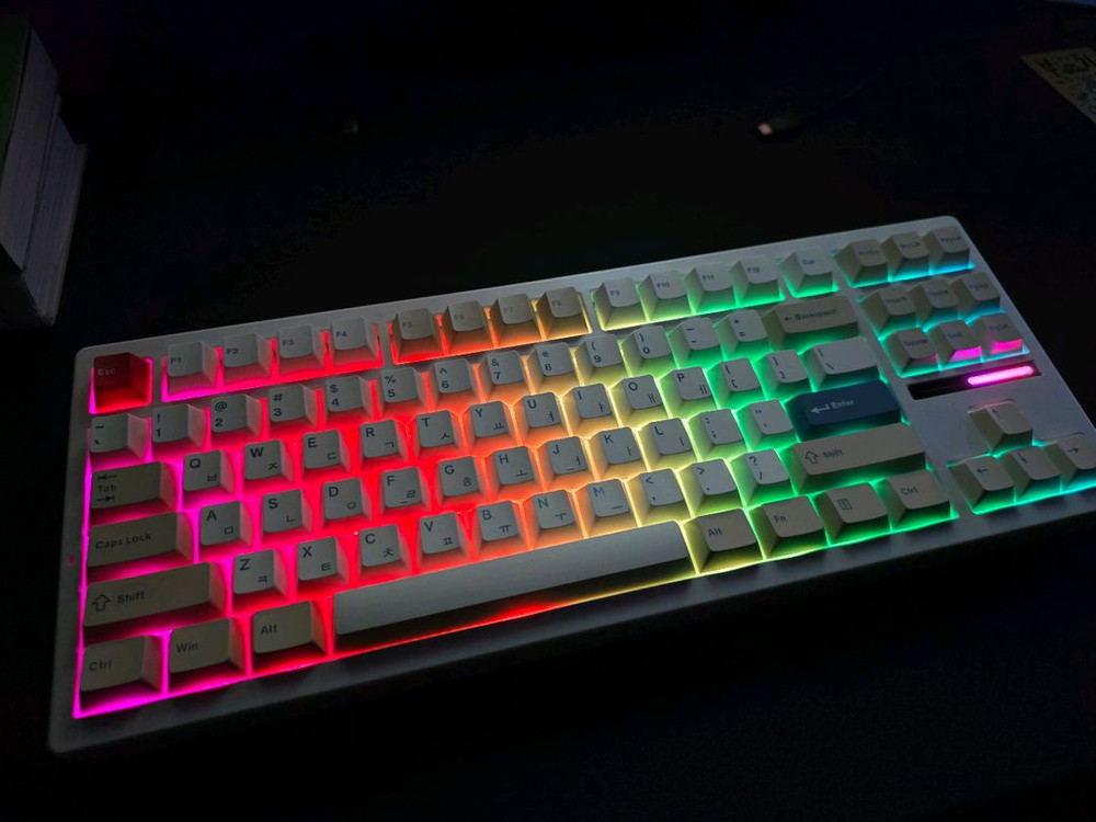 씽크웨이 TV88 텐키리스 88기계식 키보드 HMX선셋축 이미지