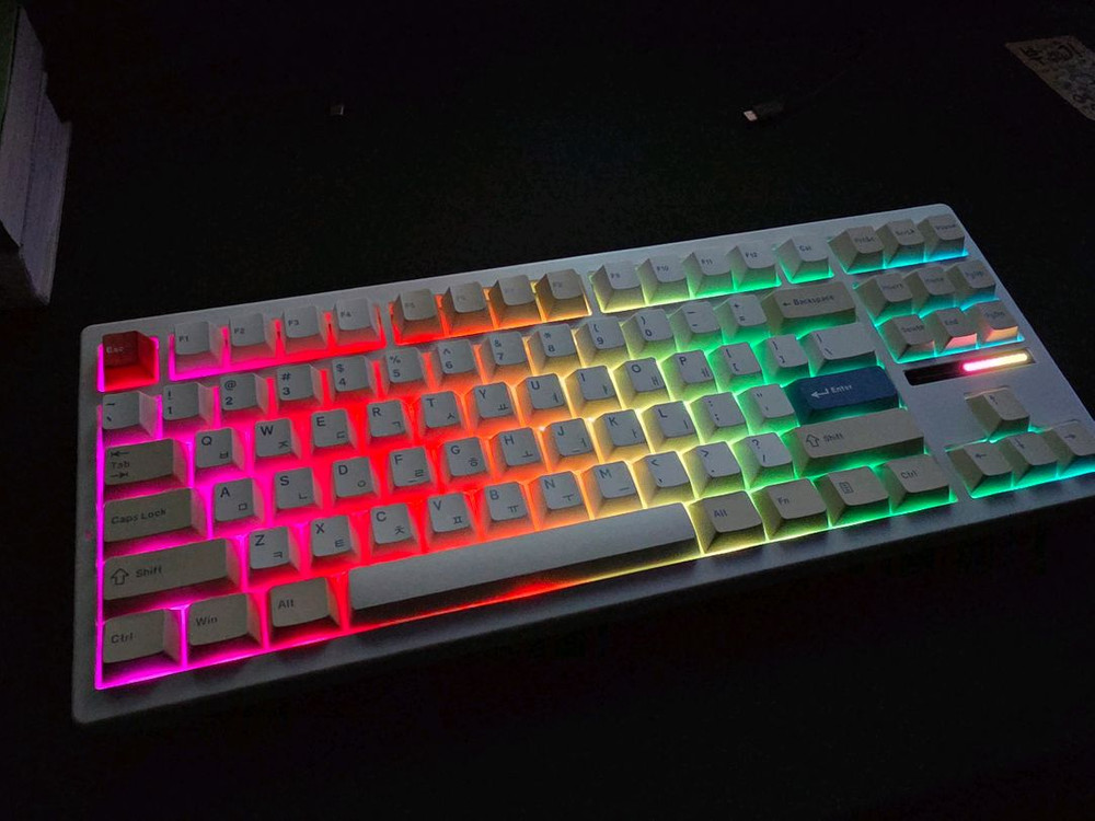 씽크웨이 TV88 텐키리스 88기계식 키보드 HMX선셋축 이미지