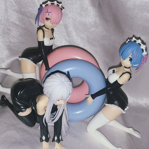 리제로 에키드나 렘 람 수영복 메이드 누들스토퍼 미소녀 피규어 일괄 이미지