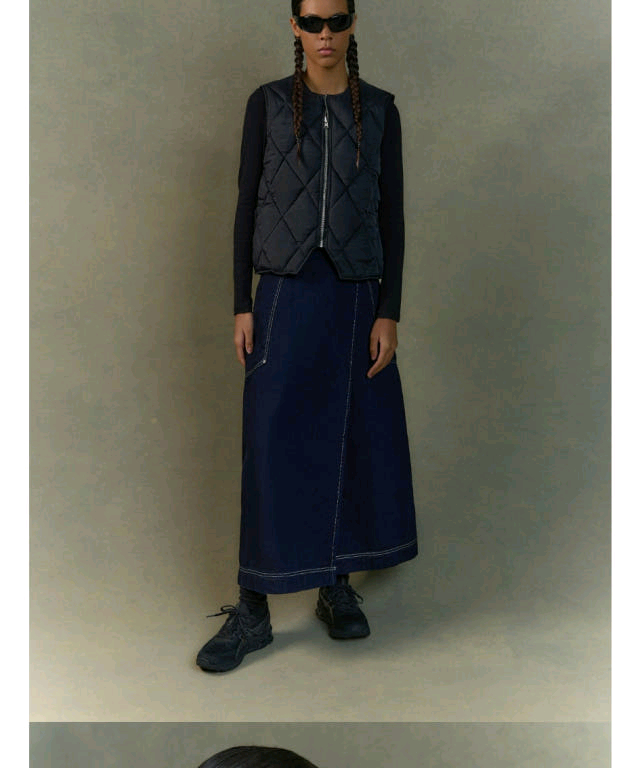 스투시 여성 리버시블 패딩 조끼--2