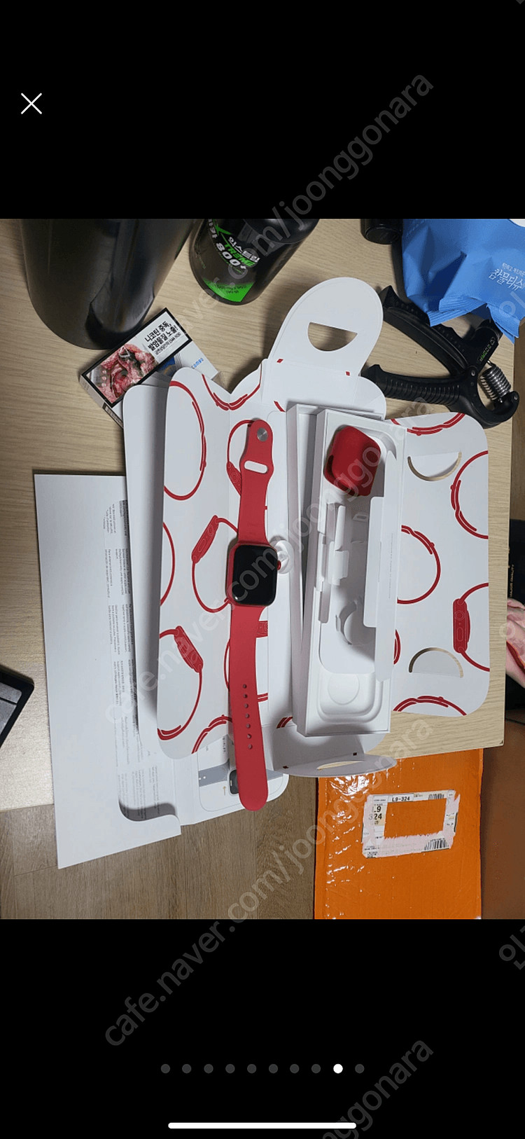 (애플케어)(자급제)아이폰15프로맥스 1테라내츄럴티타늄풀구성품애플워치9레드에디션풀구성판매--8