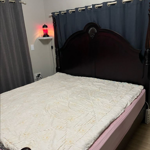 수입 앤틱스타일 원목 침대 이미지