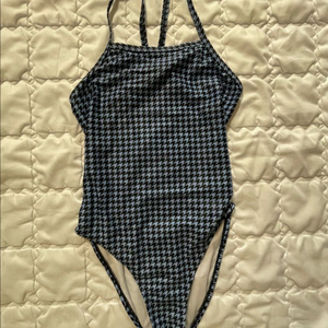 풀타임 하운드 투스 체크 블루 S 이미지