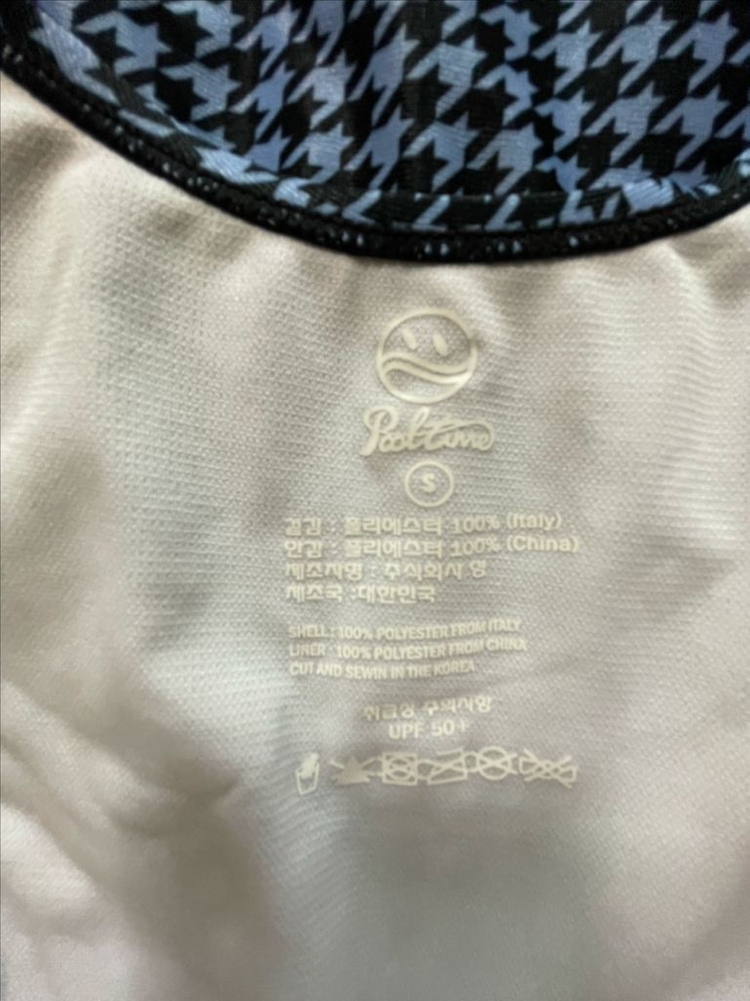 풀타임 하운드 투스 체크 블루 S 이미지