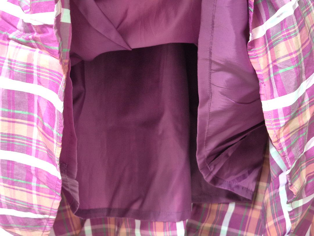 S 핑크 체크 원피스 분홍 밴딩--3