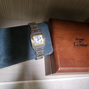 콤비 여성용 시계 산토스