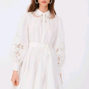 (36)여성 MAJE 마쥬 코튼 기퓌르 원피스