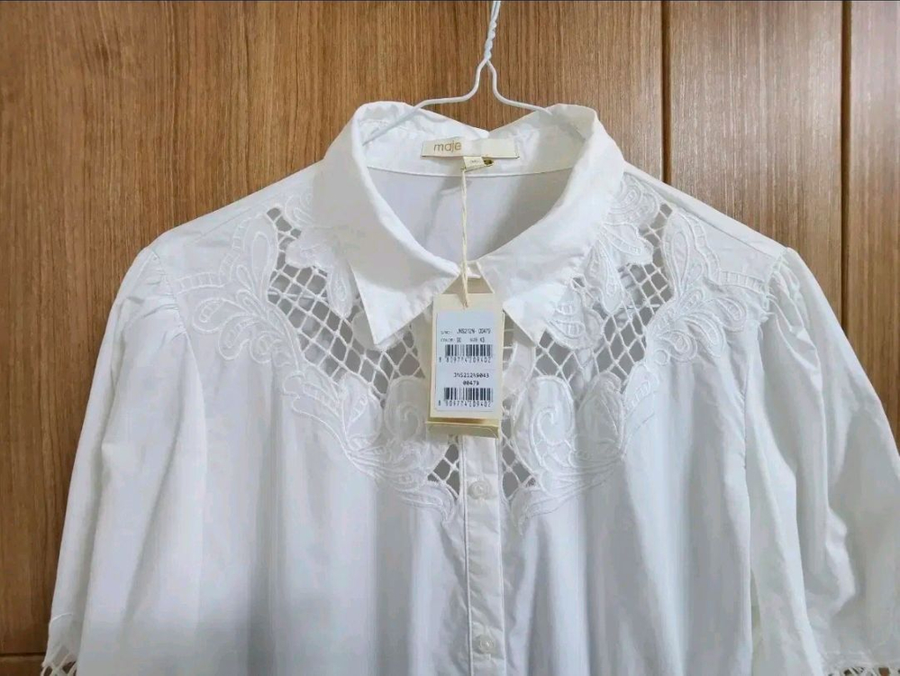 (36)여성 MAJE 마쥬 코튼 기퓌르 원피스--2