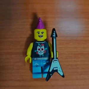 레고 시리즈 4 수집용 미피 펑크 로커