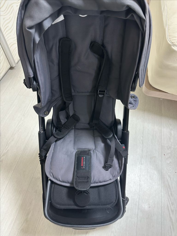 부가부 앤트 유모차 회색 + 레그레스트 + 컵홀더 + 앤트용 풋머프 + 폭스 고성능커버 일괄 이미지