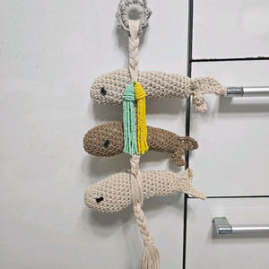 액막이 명태 장식 수제 뜨개질