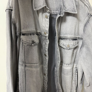 솔리드옴므 그레이 페이디드 데님 자켓 (송강 청자켓) 이미지