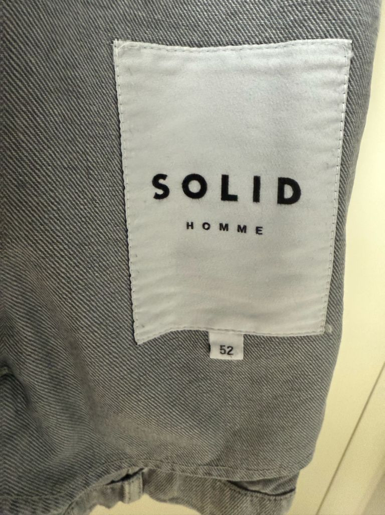 솔리드옴므 그레이 페이디드 데님 자켓 (송강 청자켓) 이미지