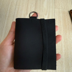 무지 무인양품 폴리에스테르 여행용 지갑 블랙