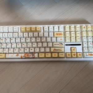 미사용)독거미 키캡 F108 화이트 골드 영문 키캡 108개