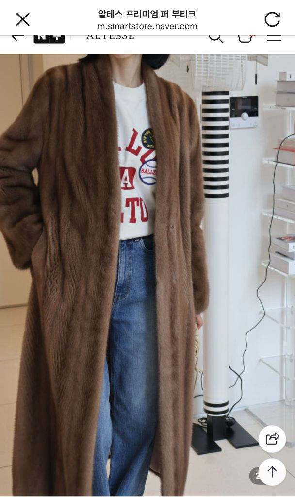 알테스 프리미엄 밍크 롱코트--2