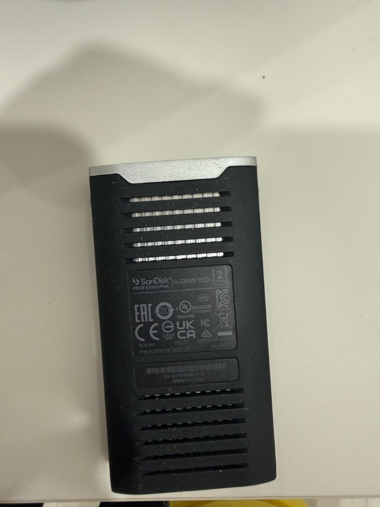 샌디스크 프로페셔널 G드라이브 외장 SSD 2TB--2