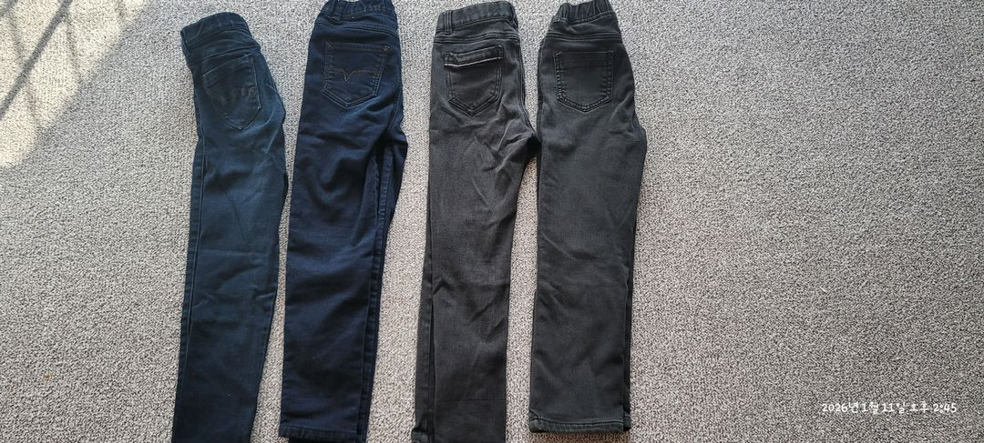 아동 130 기모 청바지--1