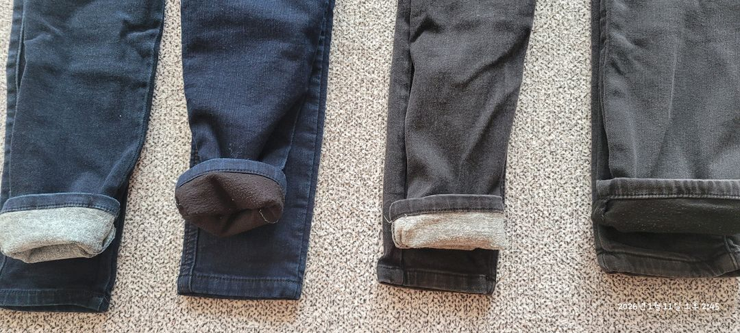 아동 130 기모 청바지--2