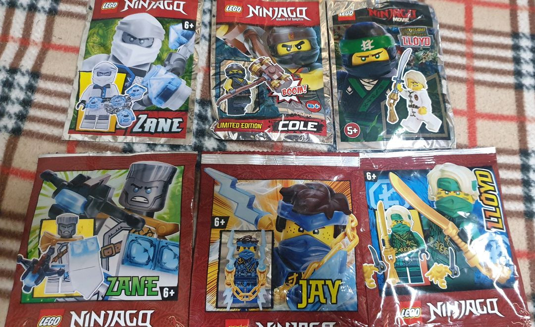 레고 닌자고 폴리백 호일백 한정판 틴케이스 피규어 골든--2