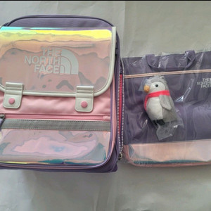 새상품)노스페이스키즈 저학년 책가방 실내화주머니 셋트