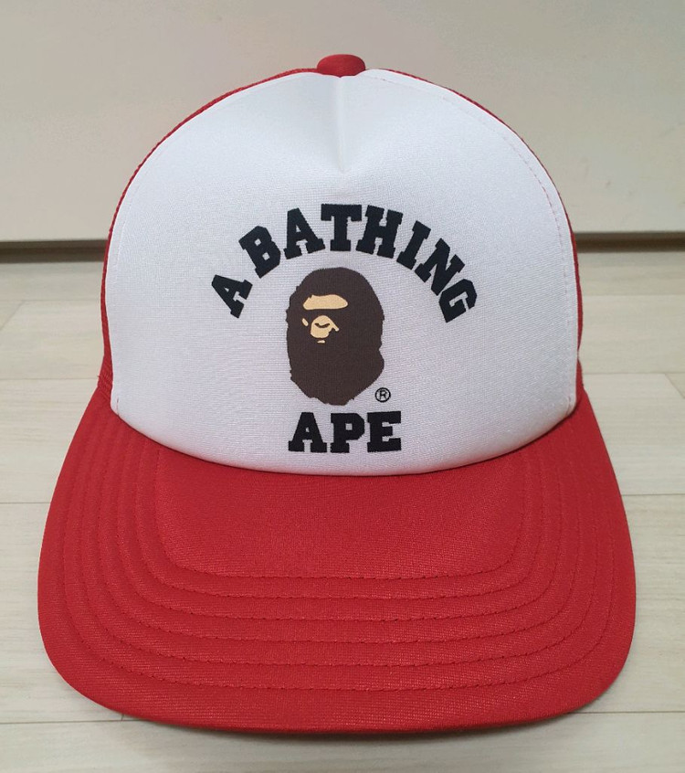 베이프 BAPE 레드캡 매쉬캡 트러커캡 볼캡 모자--1