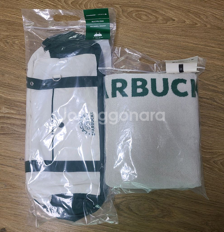 스타벅스 e-프리퀀시 라코스테 가방 멀티플백 수건 트렌--1