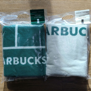 스타벅스 프리퀀시 라코스테 트렌타월 아이보리 악어 캐릭