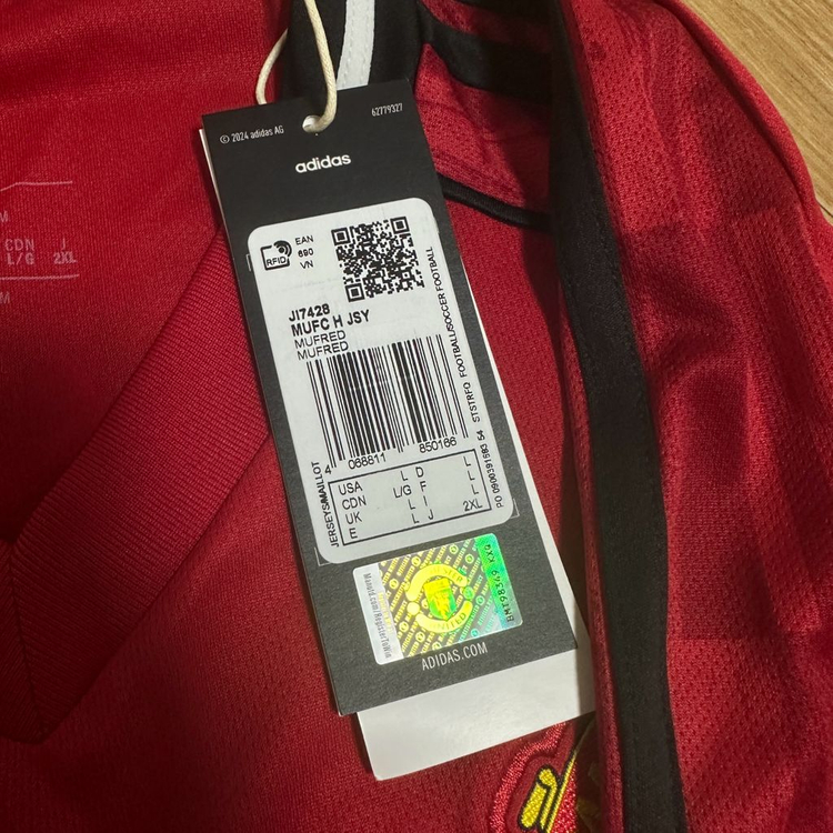 정품 아디다스 맨유 홈 25/26 유니폼 L 아마드 이미지