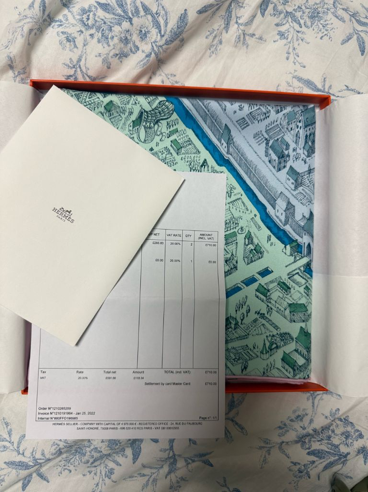 에르메스 까레 90 스카프 수지까레 영국한정판--2