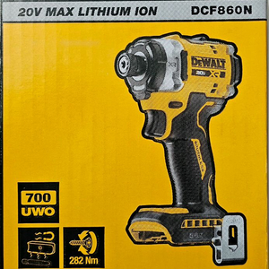 디월트 정품 DCF860N 무선 임팩드라이버 25년산 새상품 본체만 베어툴