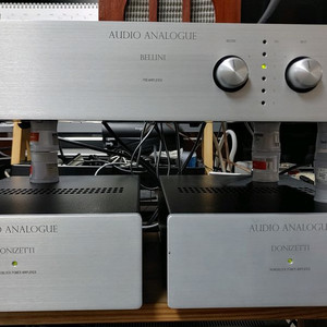 오디오 아날로그 벨리니 프리앰프 + 도니제티 모노 모노 파워앰프
