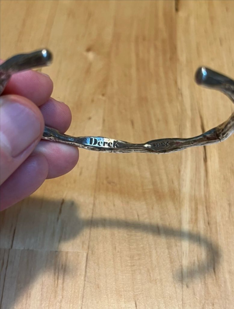 925 실버 뱅글 팔찌--2