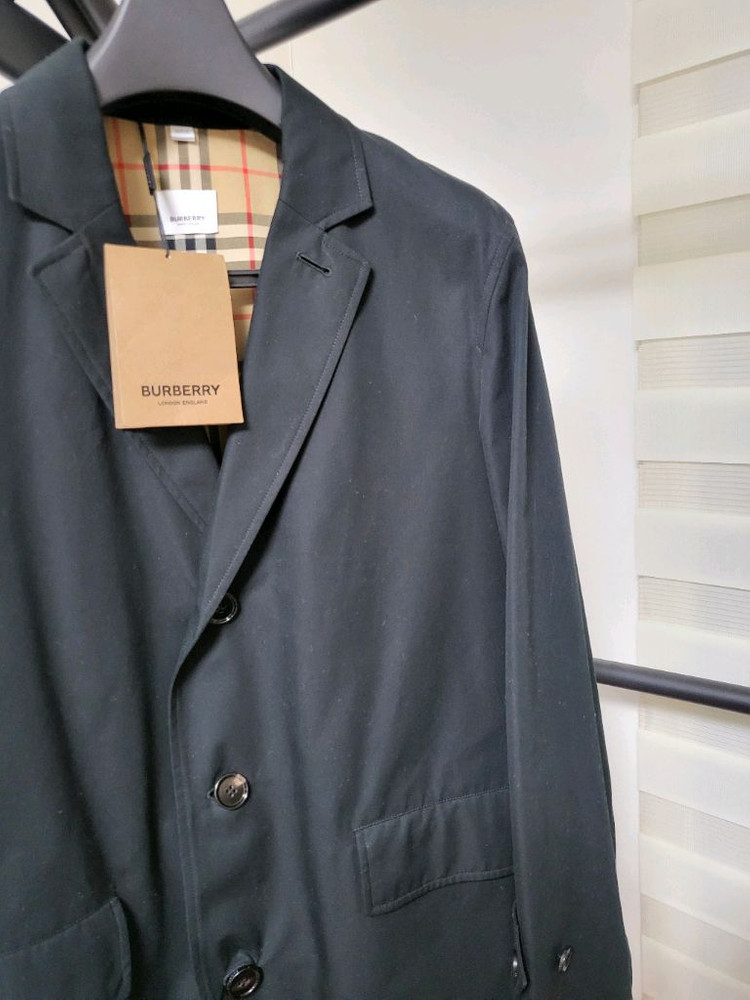 버버리 신형 체크 개버딘 카코트 48--1