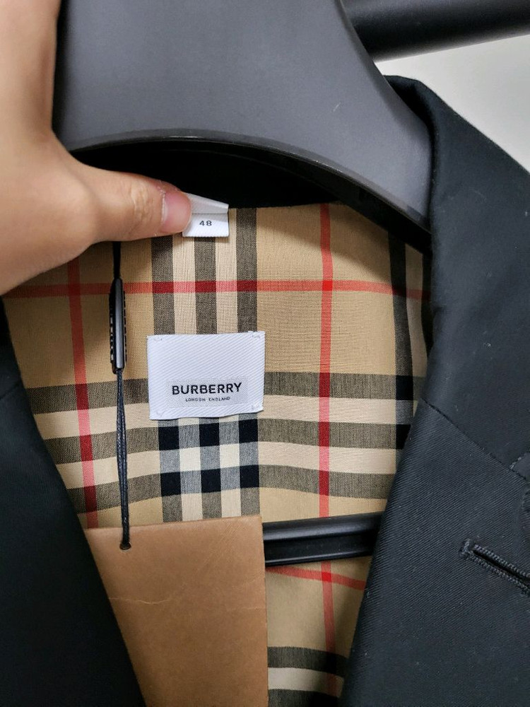 버버리 신형 체크 개버딘 카코트 48--6