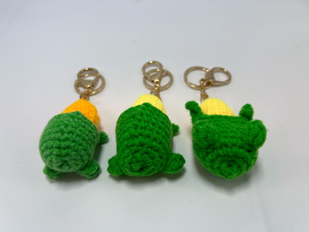 손뜨개 옥수수 키링 열쇠고리 자동차키 키홀더--1