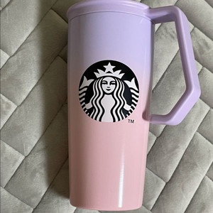스타벅스 22 밸런타인 SS 처비 핸들 텀블러 md 핑크 퍼플 보라 그라 473ml