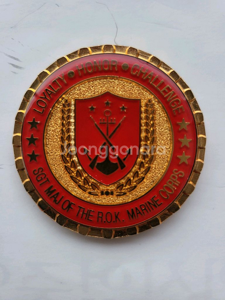 해병대 주임원사 기념코인(부대 군대)--1