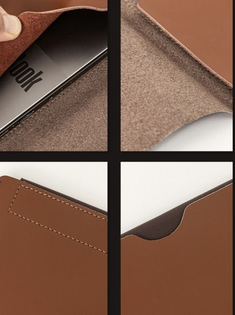 [새상품] 가로 오픈형 가죽 노트북케이스--2